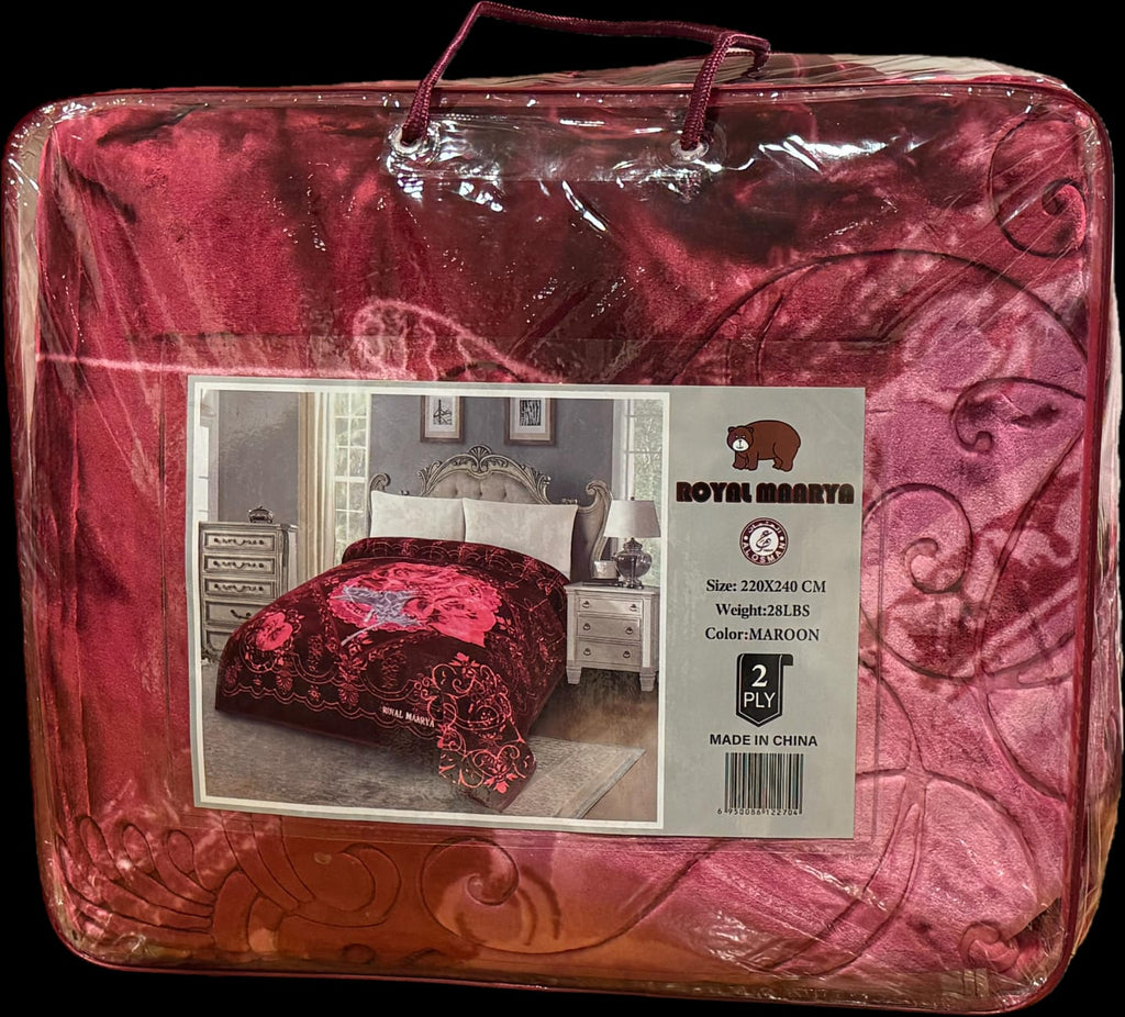 ROYAL MAARYA 2 PLY SUPER SOFT EMBOSSED BLANKET