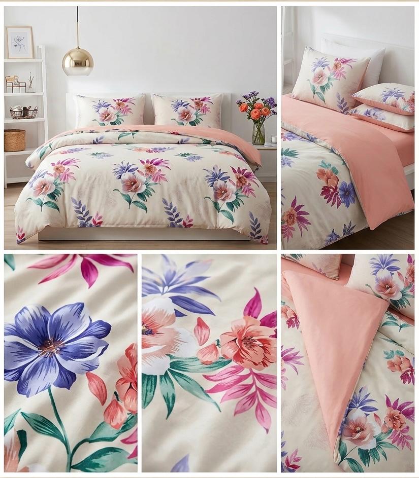 PREMIUM 6-PIECE BEDSHEET SET WITH PILLOW COVERS – SOFT & BREATHABLE BEDDING