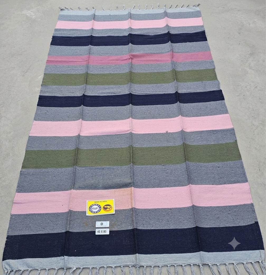 TRADITIONAL INDIAN DHARI (DHURRIE) – HANDMADE HOME DECOR RUG